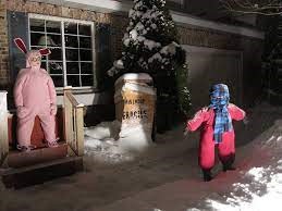 Ralphie and Randy snowsuit statue