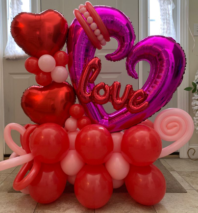 Colorful and vibrant balloon garland adding beauty to any occasion