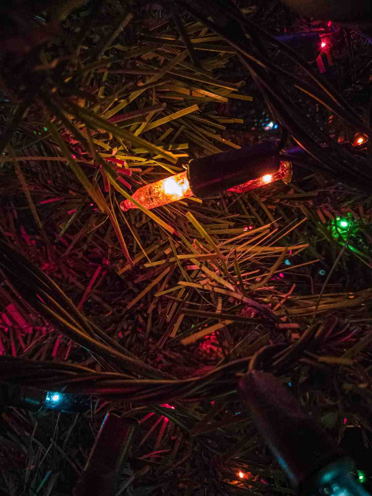 Christmas lights wires