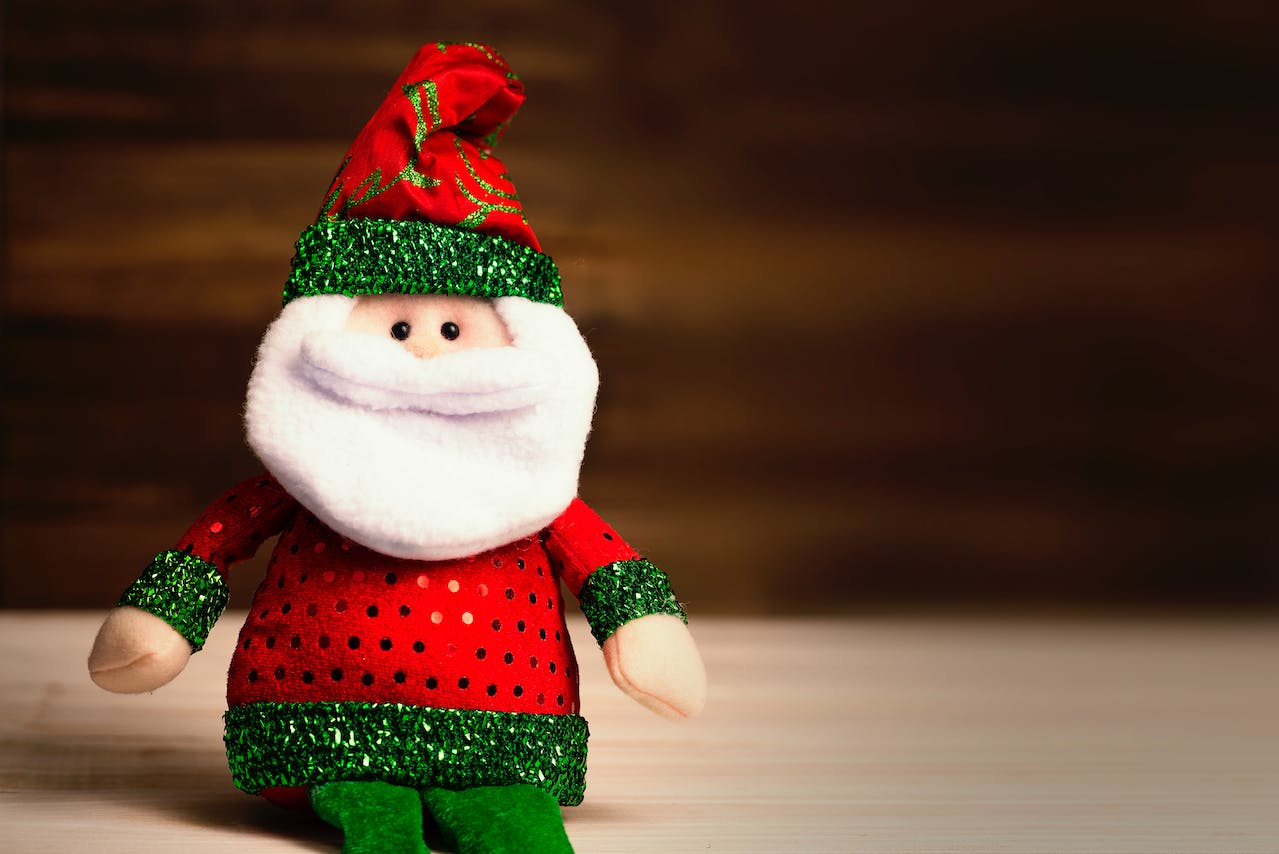  Santa Claus puppet, Christmas just a week away 
